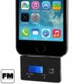 FM трансмиттер модулятор 2 в 1 с функцией hands-free для iPhone 6 / 6S Plus / 5S / 4S / SE / Samsung / HTC / Nokia / MP3 / и др. (черный)