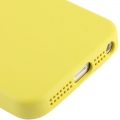 Чехол в стиле Apple case Official Design для iPhone 5 / 5S / SE желтый
